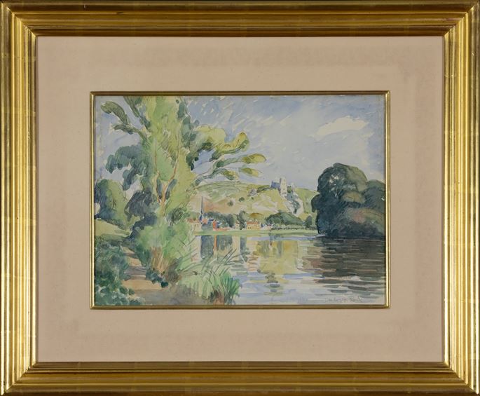 Ludovic-Rodo Pissarro - Vue des Andelys (Château Gaillard) | MasterArt